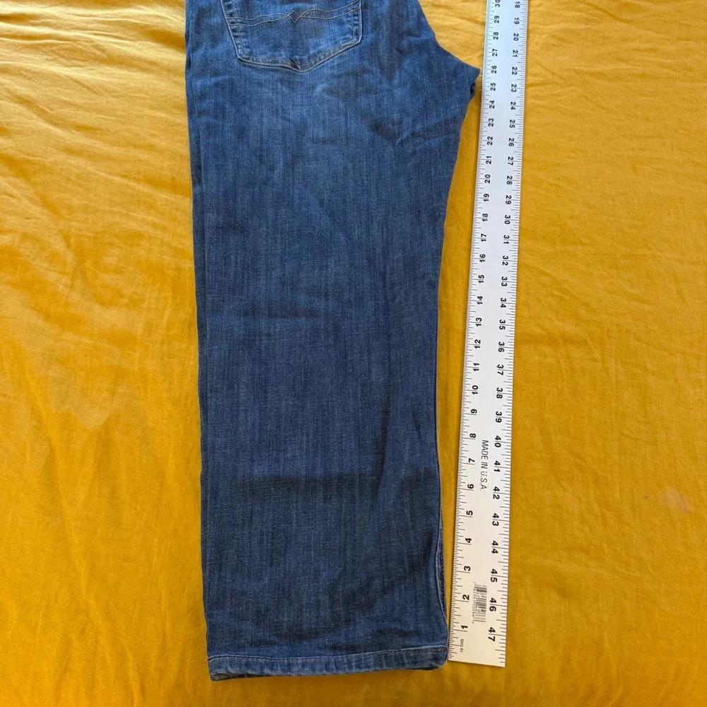 Lucky‎ Brand 221 Straight Mens Blue Denim Jeans 38x30 Medium Wash Stretch